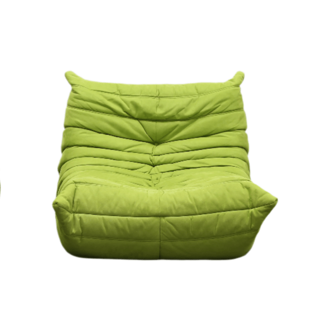 Ligne Roset Lime Green Togo Fireside Chair by Michel Ducaroy, Set of Two @ REHAUS