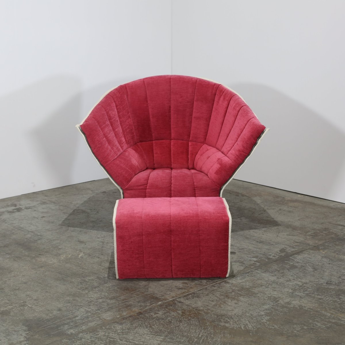 Ligne Roset Moël Armchair & Footstool by Inga Sempé @ REHAUS