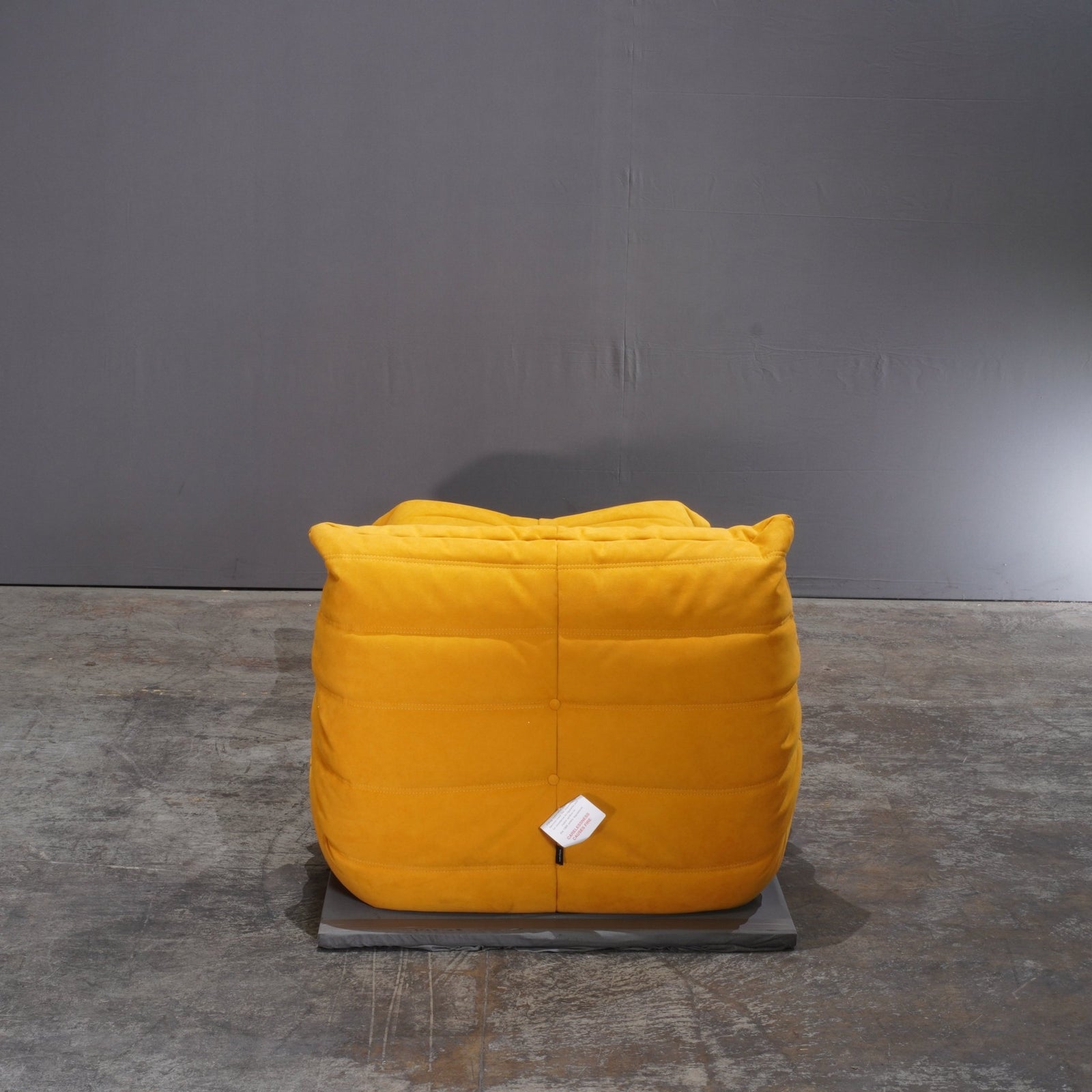 Ligne Roset Yellow Togo Armchair ( Armchair ONLY ) in Alcantara fabric by Michel Ducaroy @ REHAUS