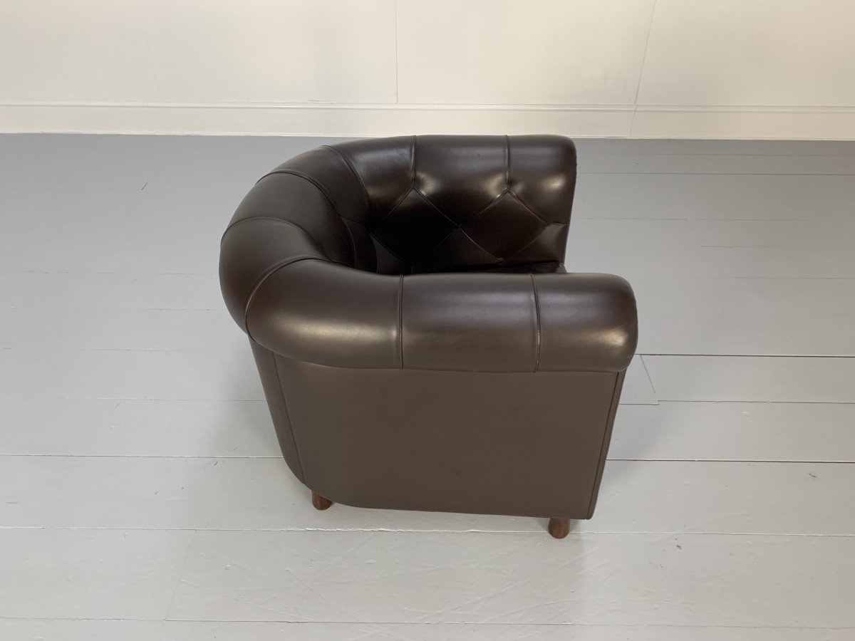 Poltrona Frau Arcadia Armchair - In Pelle Frau Dark Brown Leather @ REHAUS