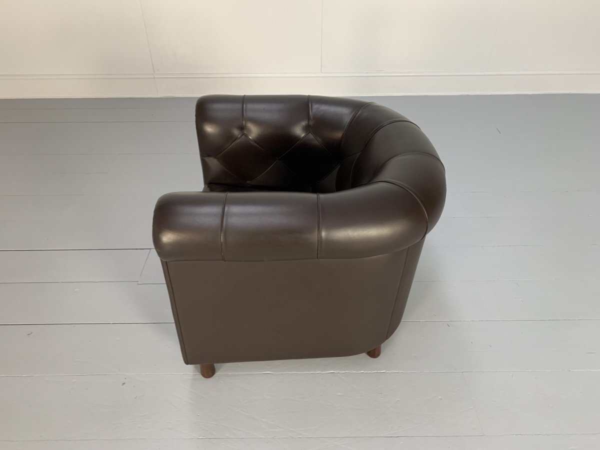 Poltrona Frau Arcadia Armchairs - In Pelle Frau Dark Brown Leather, Set of 2 @ REHAUS