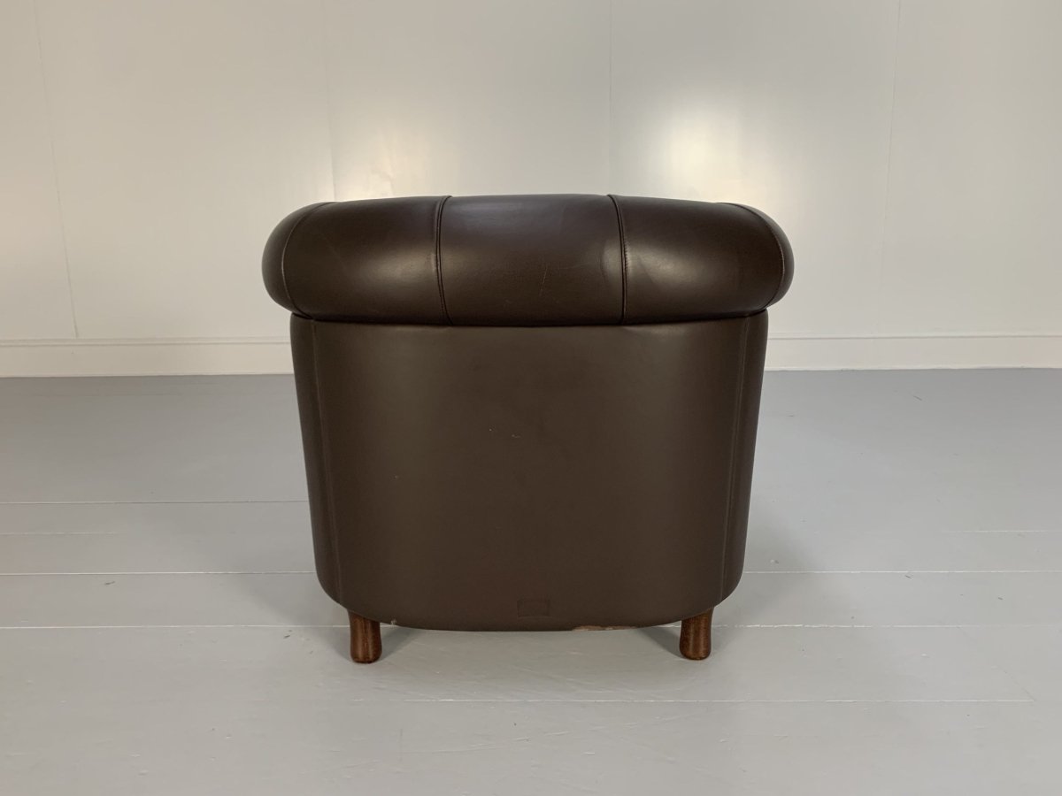 Poltrona Frau Arcadia Armchairs - In Pelle Frau Dark Brown Leather, Set of 2 @ REHAUS
