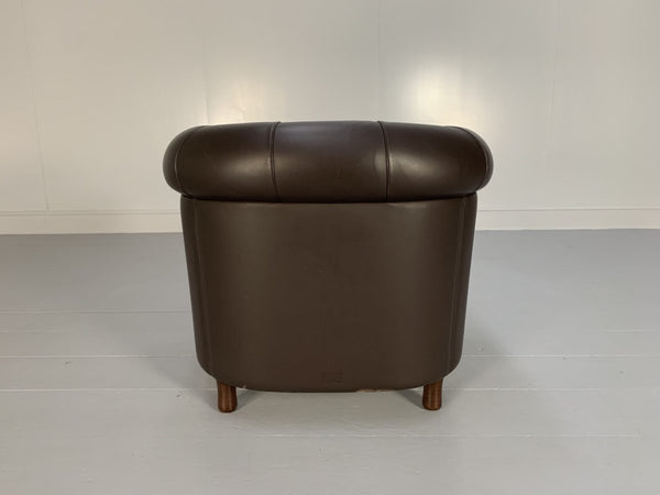 Poltrona Frau Arcadia Armchairs - In Pelle Frau Dark Brown Leather, Set of 2 @ REHAUS