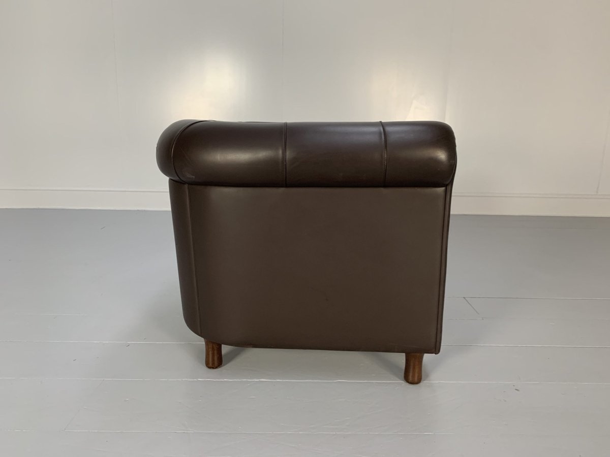 Poltrona Frau Arcadia Armchairs - In Pelle Frau Dark Brown Leather, Set of 2 @ REHAUS