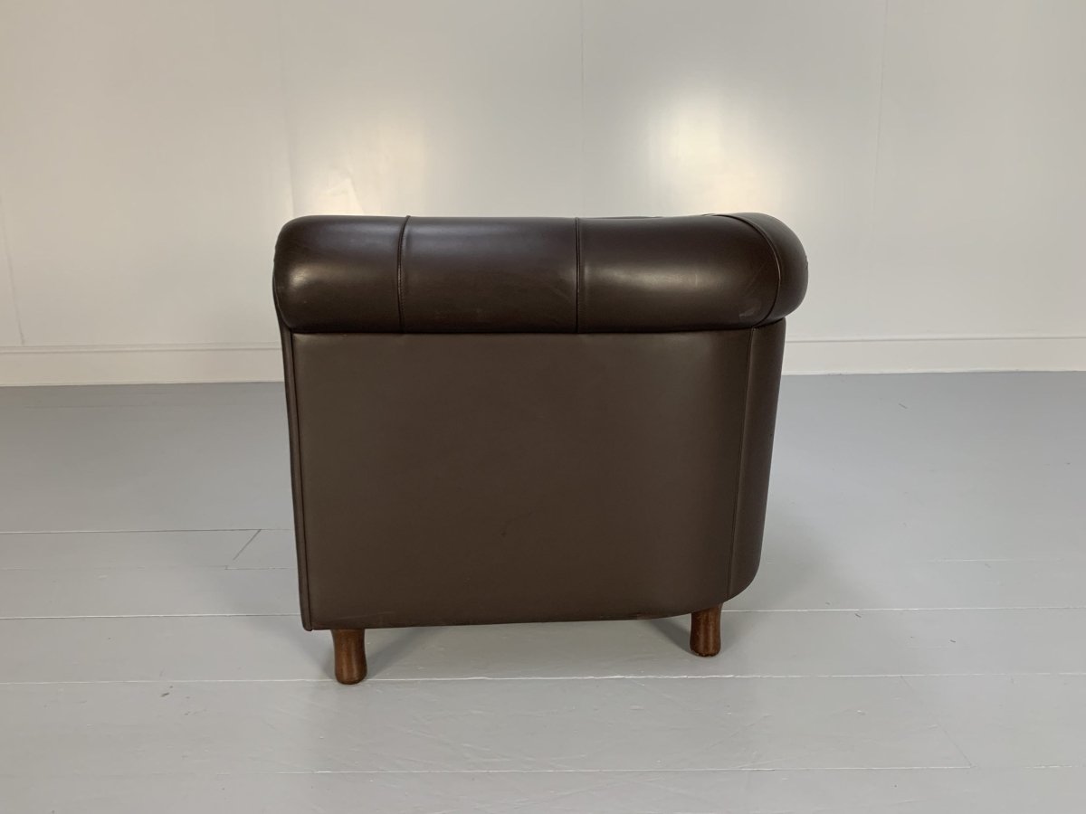 Poltrona Frau Arcadia Armchairs - In Pelle Frau Dark Brown Leather, Set of 2 @ REHAUS