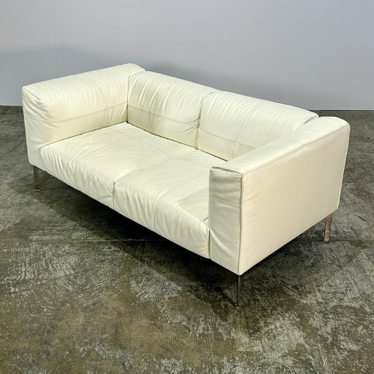 Poltrona Frau Bosfora Cream Two Seater Sofa @ REHAUS