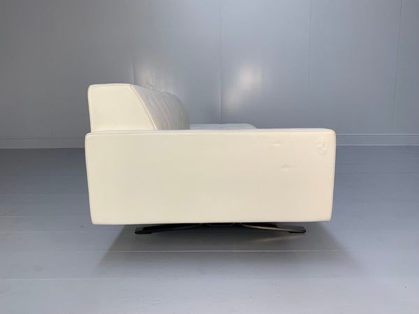 Poltrona Frau Kennedee 3 - Seat Sofa - In Ivory Pelle Frau Leather @ REHAUS