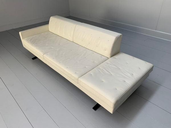 Poltrona Frau Kennedee 3 - Seat Sofa - In Ivory Pelle Frau Leather @ REHAUS