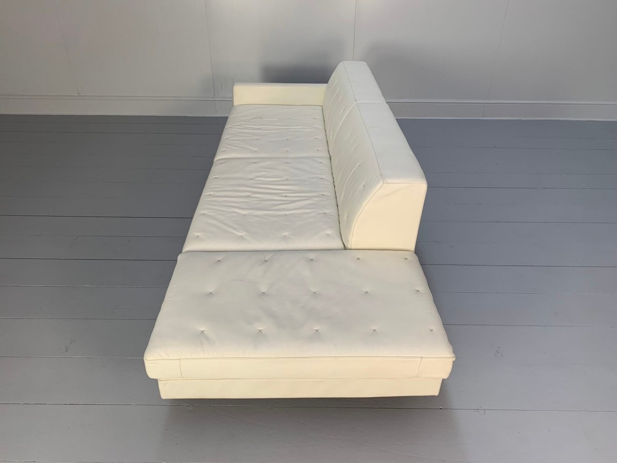 Poltrona Frau Kennedee 3 - Seat Sofa - In Ivory Pelle Frau Leather @ REHAUS