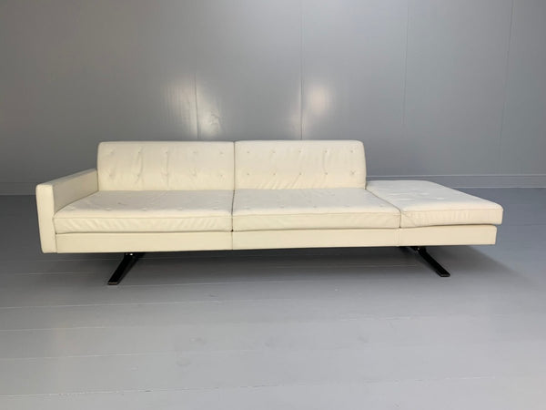 Poltrona Frau Kennedee 3 - Seat Sofa - In Ivory Pelle Frau Leather @ REHAUS
