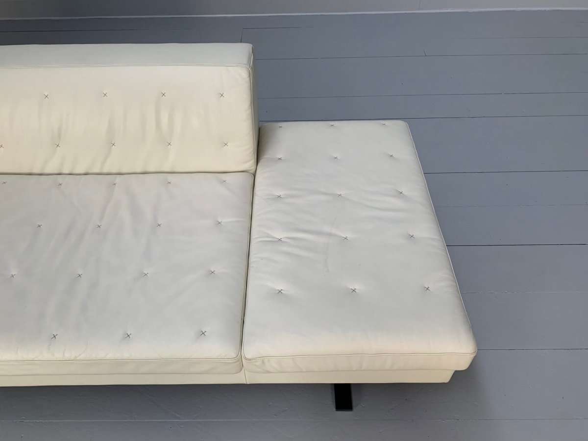 Poltrona Frau Kennedee 3 - Seat Sofa - In Ivory Pelle Frau Leather @ REHAUS