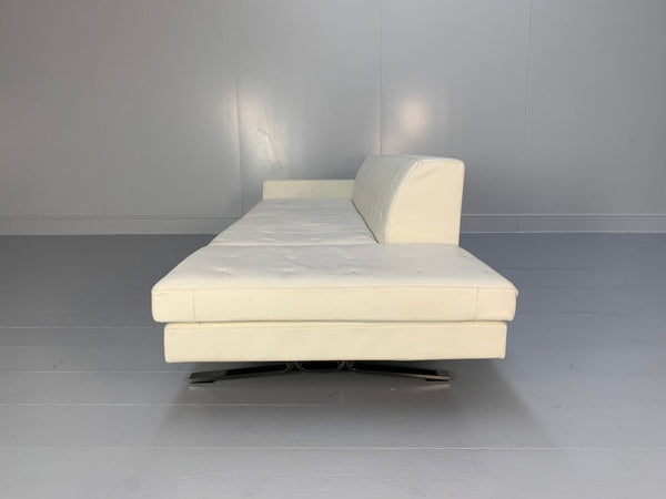 Poltrona Frau Kennedee 3 - Seat Sofa - In Ivory Pelle Frau Leather @ REHAUS