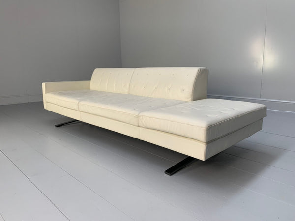 Poltrona Frau Kennedee 3 - Seat Sofa - In Ivory Pelle Frau Leather @ REHAUS