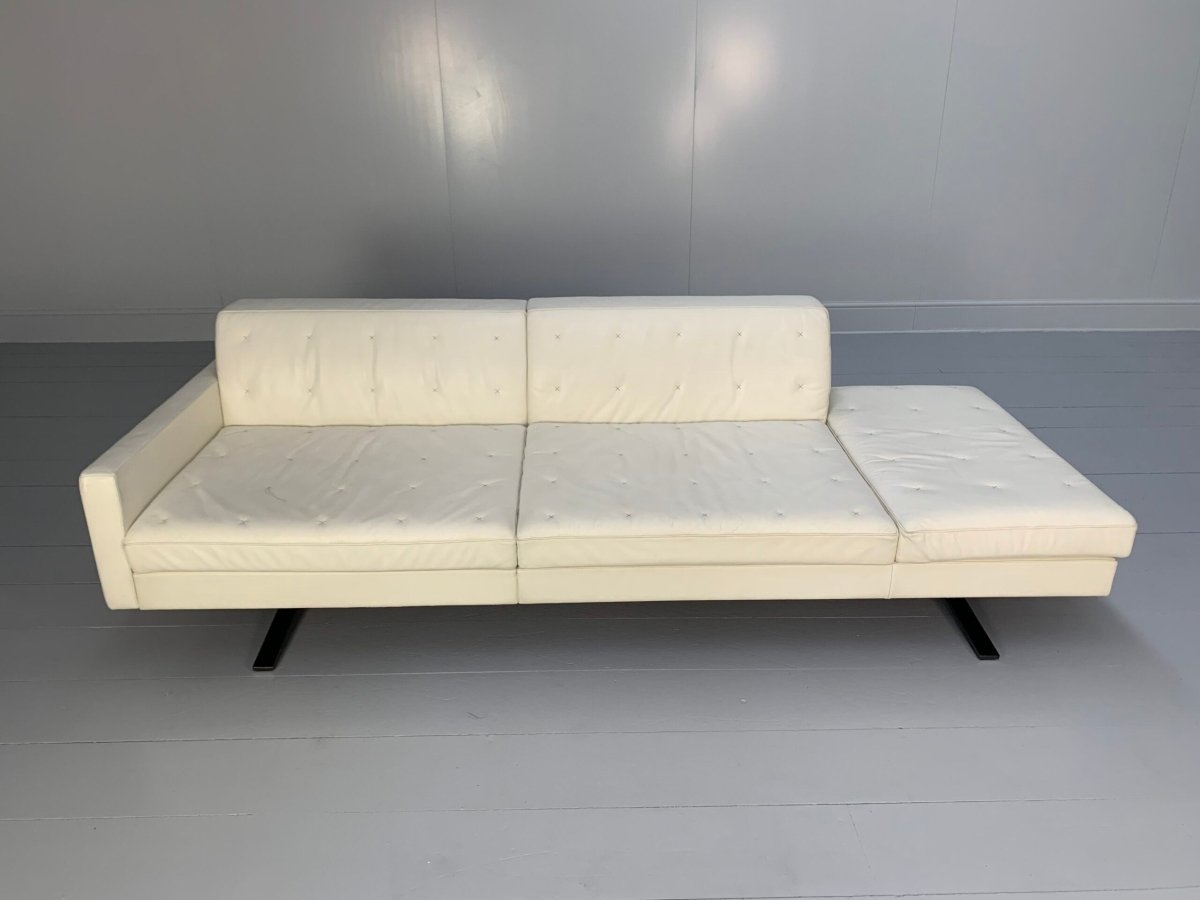 Poltrona Frau Kennedee 3 - Seat Sofa - In Ivory Pelle Frau Leather @ REHAUS