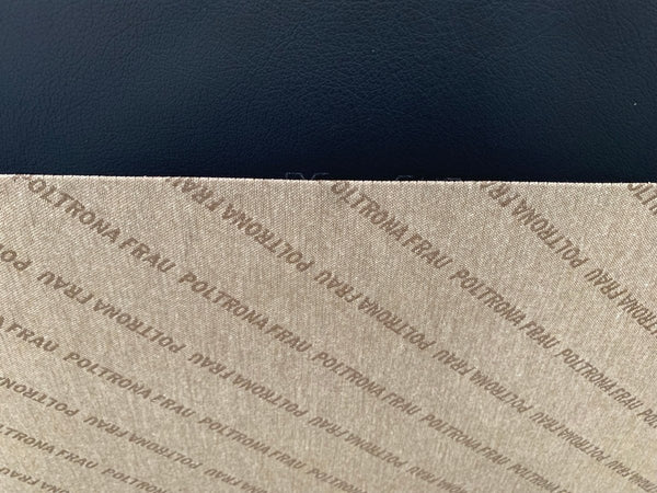 Poltrona Frau Kennedee Armchair in Black Pelle Frau SC Leather @ REHAUS