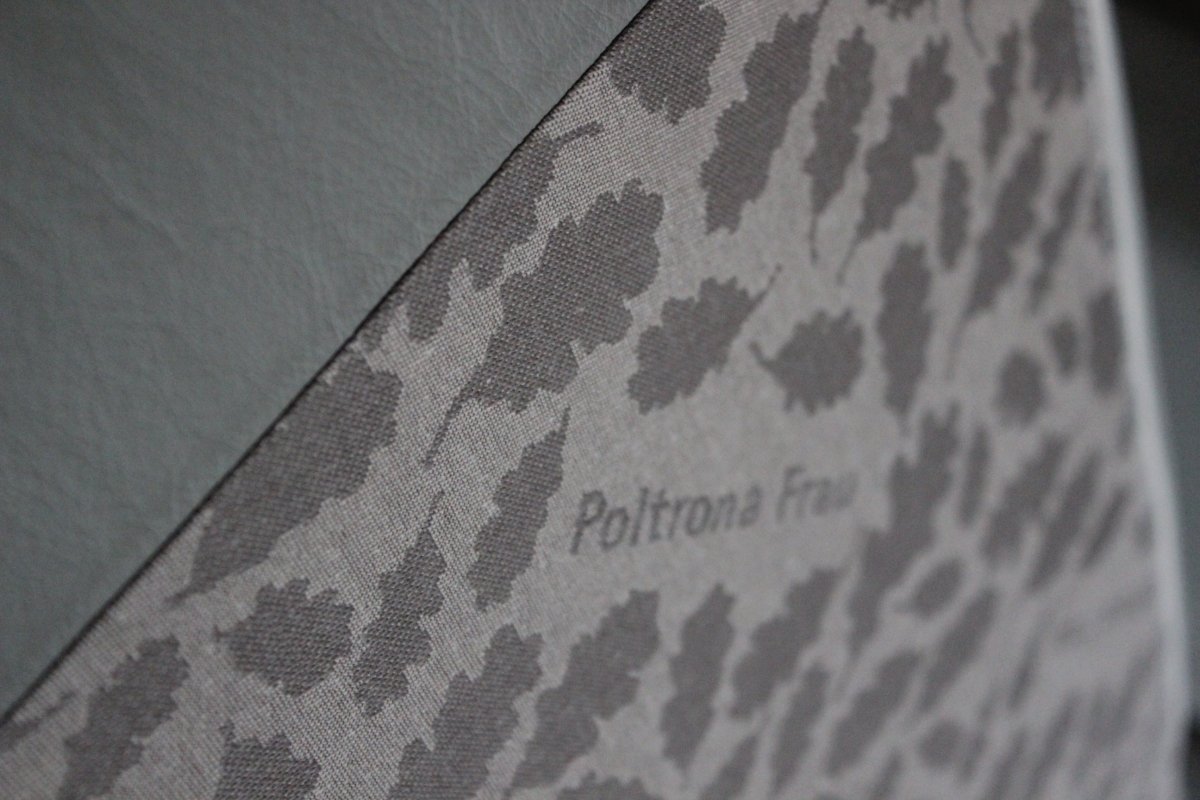 Poltrona Frau Kennedee Swivel Armchair in Grey Pelle Leather @ REHAUS