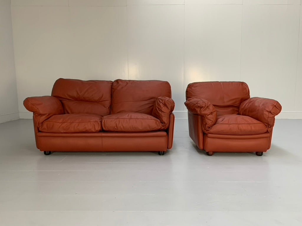 Poltrona Frau Poppy 2 - Seat Sofa & Armchair - In Buffalo Leather @ REHAUS