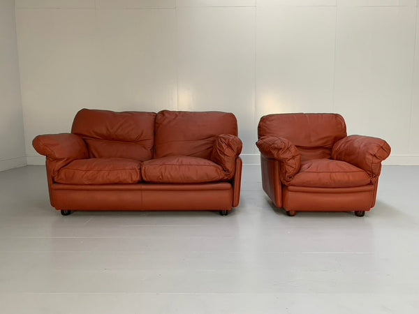 Poltrona Frau Poppy 2 - Seat Sofa & Armchair - In Buffalo Leather @ REHAUS
