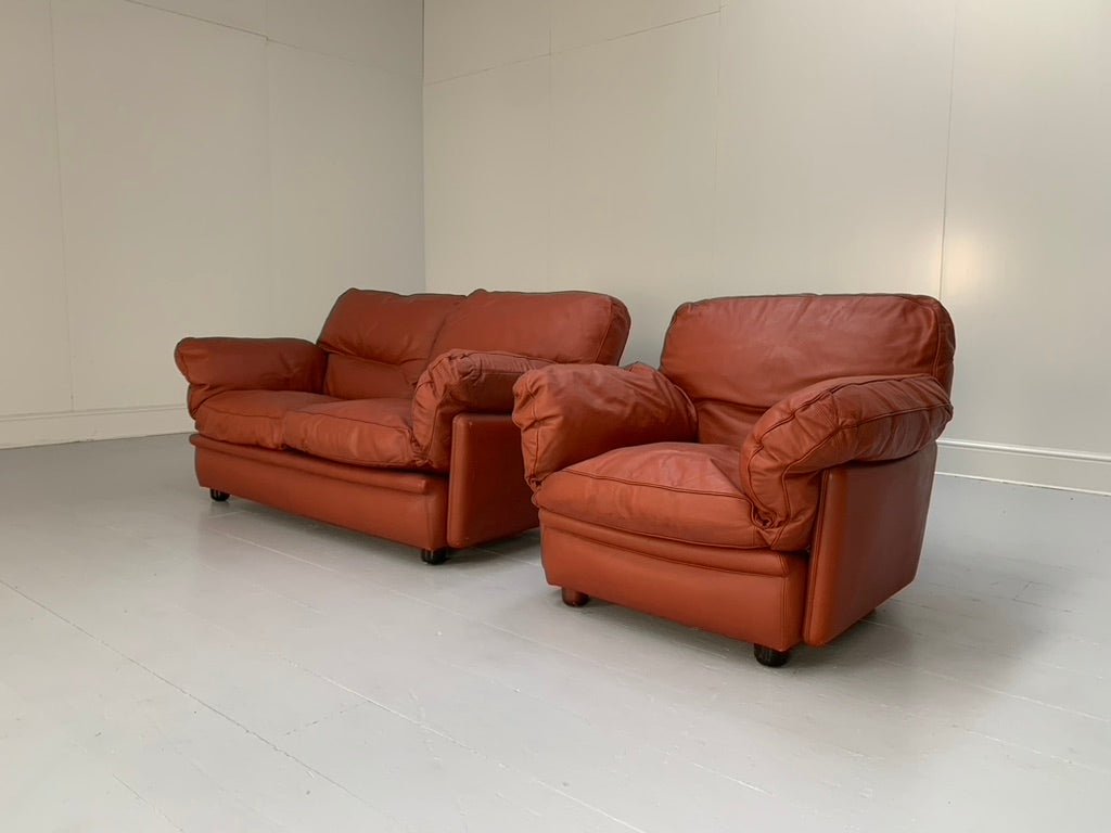 Poltrona Frau Poppy 2 - Seat Sofa & Armchair - In Buffalo Leather @ REHAUS