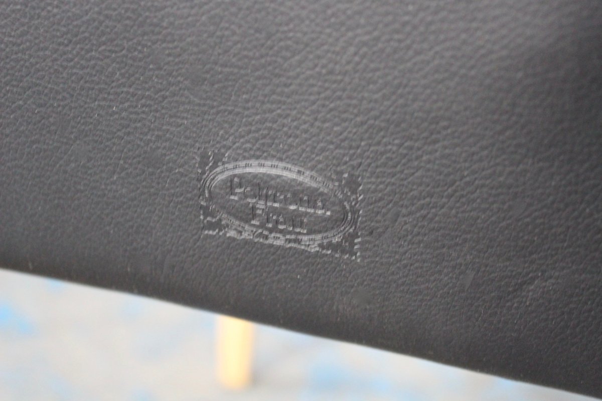 Poltrona Frau Vittoria Dining Chair in Black Pelle Frau Leather @ REHAUS