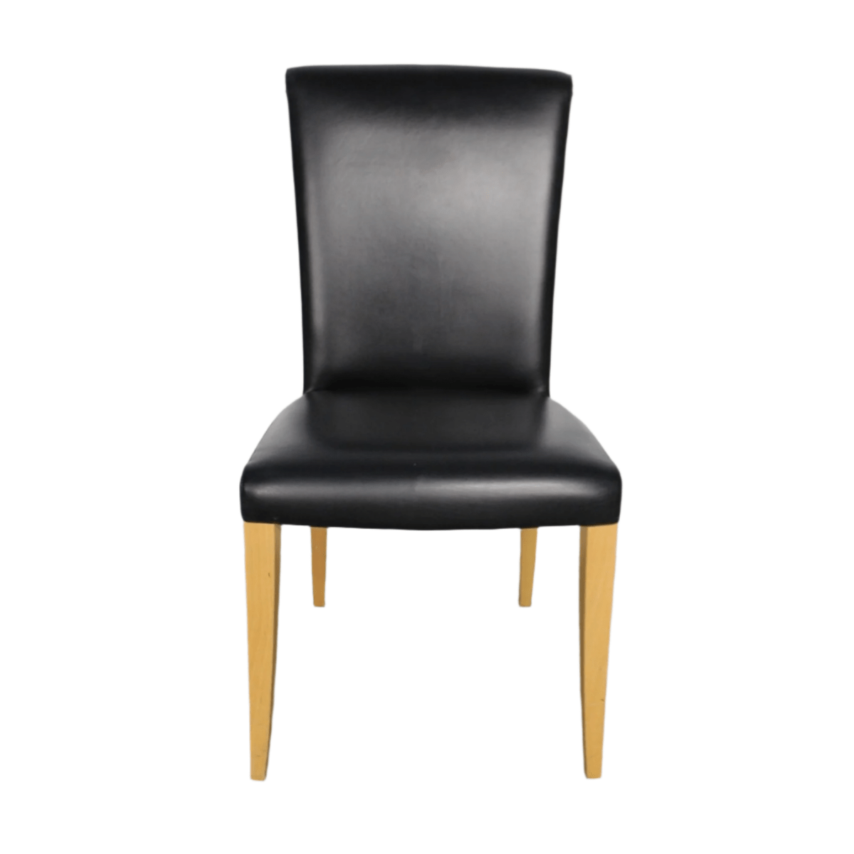 Poltrona Frau Vittoria Dining Chair in Black Pelle Frau Leather @ REHAUS