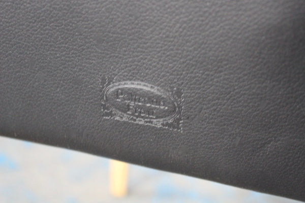 Poltrona Frau Vittoria Dining Chairs in Black Pelle Frau Leather, Set of 12 @ REHAUS