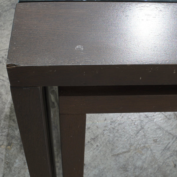 Roche Bobois Anthracite and Smoked Glass Box Dining Table @ REHAUS