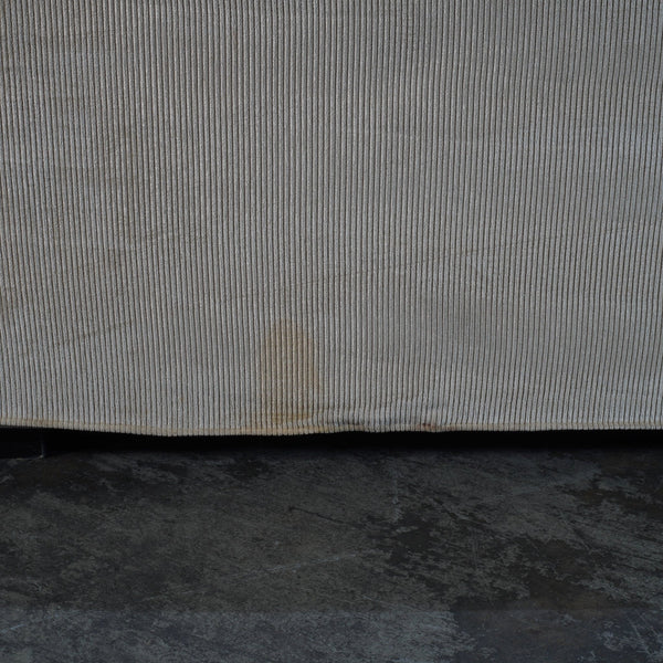 Roche Bobois Cream Cord Armchair and Footstool @ REHAUS