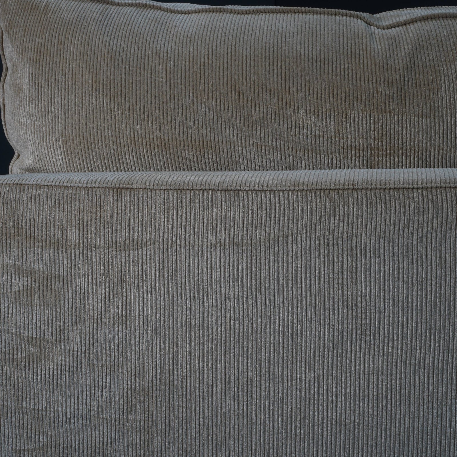 Roche Bobois Cream Cord Armchair and Footstool @ REHAUS