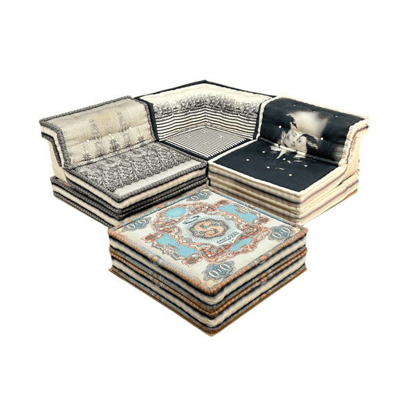 Roche Bobois Eleven Piece Mah Jong Sectional Sofa Set by Jean Paul Gaultier and Hans Hopfer