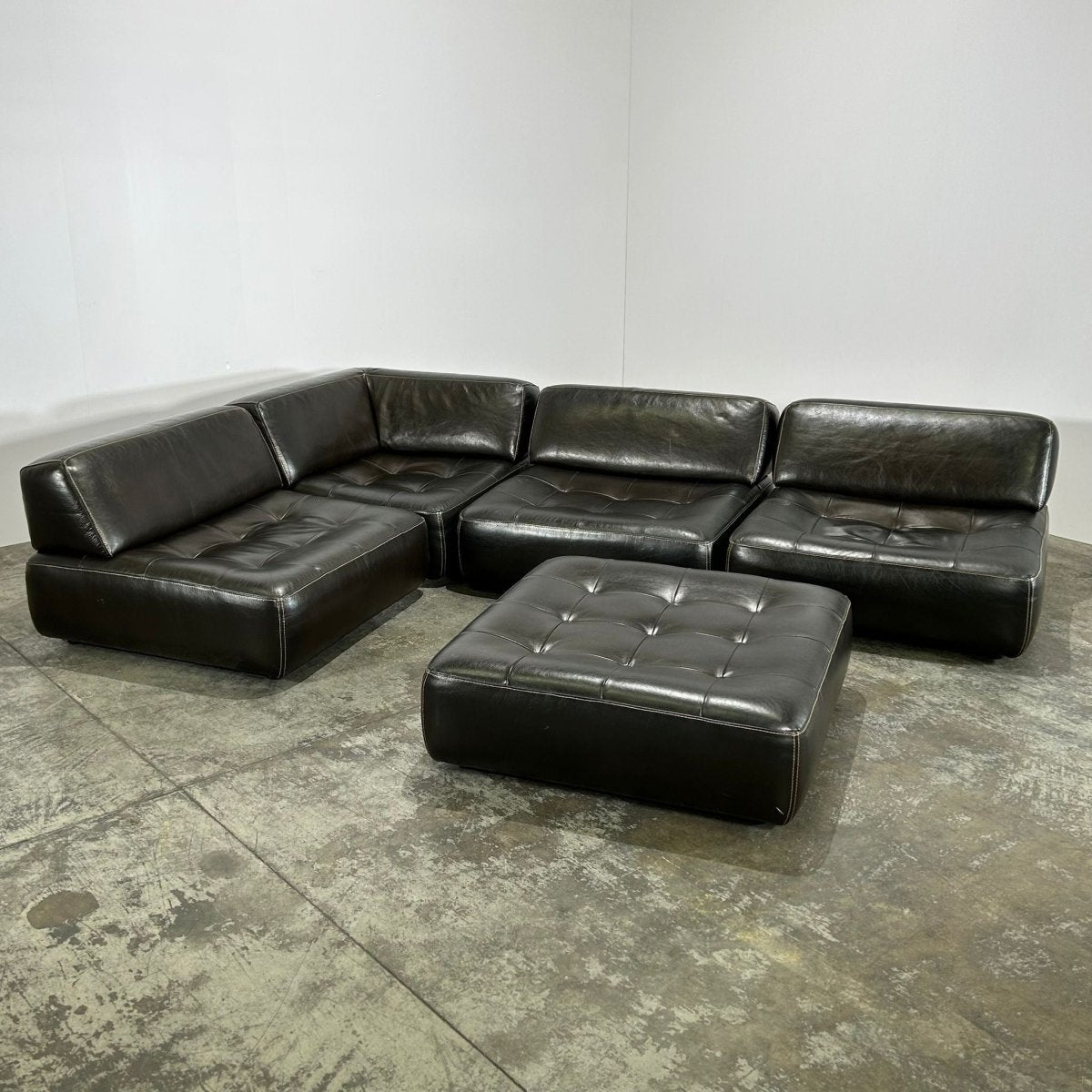 Roche Bobois Flight Jacket Sectional Sofa & Ottoman @ REHAUS