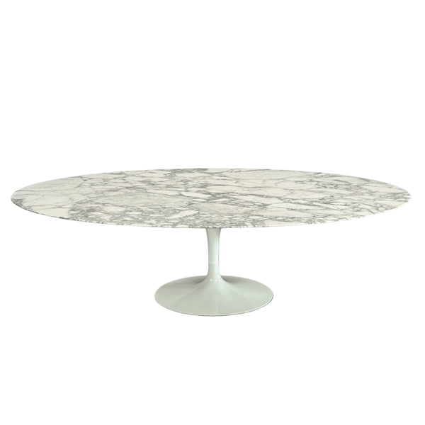 Saarinen Arabescato Oval Dining Table by Knoll